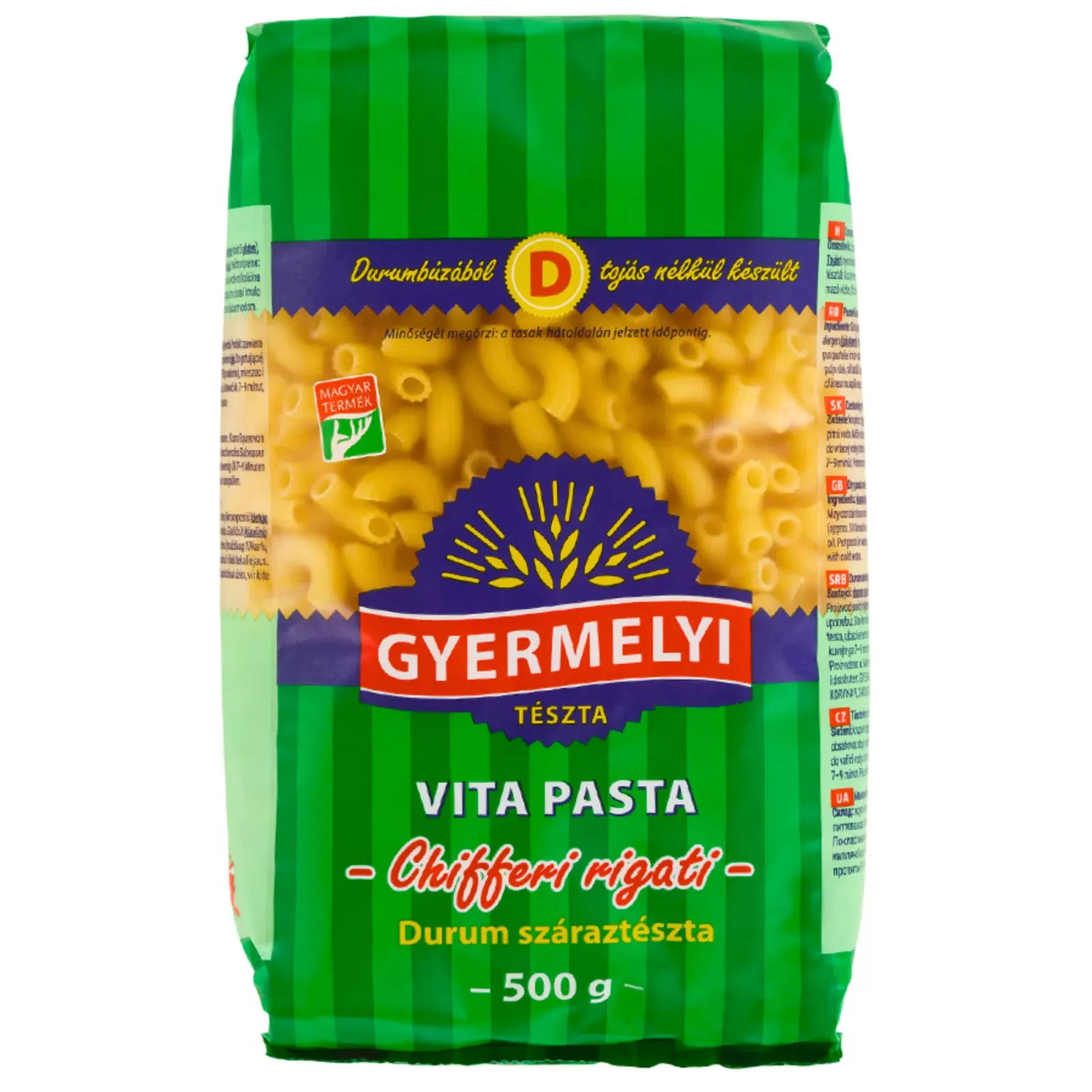 Chifferi rigati (szarvacska)