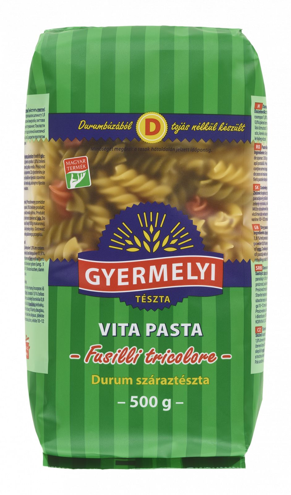 Vita Pasta Fusilli tricolore tészta